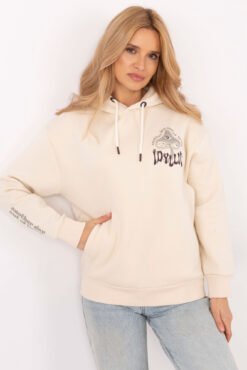 Bluza D10600T02420L jasny beżowy
