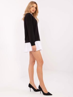 Alternative view of Džemperis su sluoksniuota marškinių apačia  "AILYN" juoda