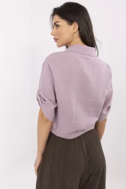 Marškiniai DHJ-KS-8595-1.66 šviesiai violetiniai
