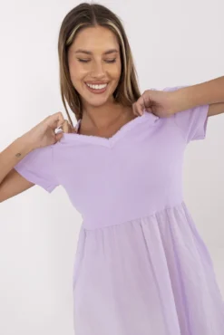 Suknelė DHJ-SK-25370.85 šviesiai violetinė