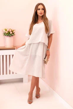 Suknelė laisvesnio modelio ART2055 beige