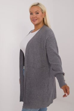 Sweter PM-SW-PM-3726.99 ciemny szary