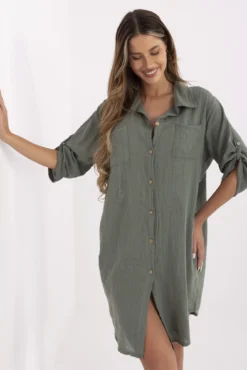 Pol pl khaki koszulowa sukienka na lato och bella 413183 1