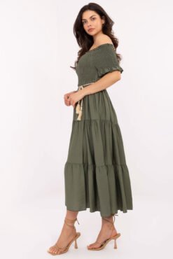 Pol pl khaki rozkloszowana sukienka hiszpanka 413284 2
