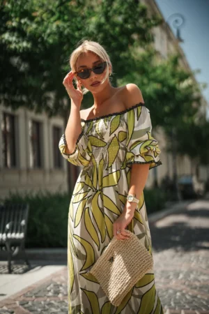 Alternative view of Suknelė LK-SK-510095.89 khaki