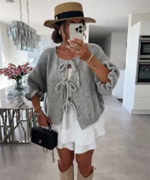 Megztinis emily light grey