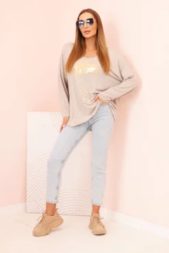 Plono siulo palaidine art5237 beige melange 2