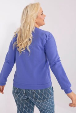 Pol pl brudnofioletowo ecru bluzka plus size z bawelny 403921 3