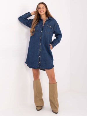 Alternative view of Suknelė D80026BI30469M314 tamsiai mėlyna