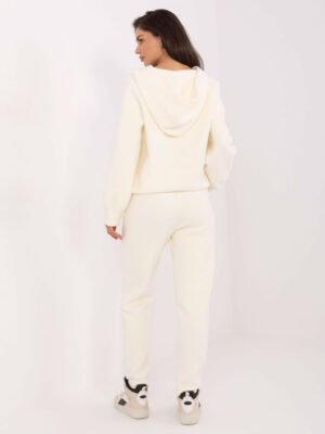 Alternative view of Ypač šiltas angoros vilnos laisvalaikio komplektas "TIARA" pieno balta