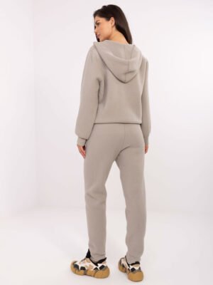 Alternative view of Ypač šiltas angoros vilnos laisvalaikio komplektas "TIARA" pilka