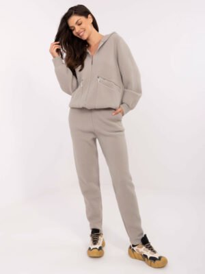 Ypač šiltas angoros vilnos laisvalaikio komplektas "TIARA" pilka