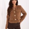 Elegantiškas švarkelis su puošniomis sagomis IT-KR-FL9586.64 camel