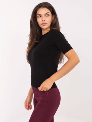 Megztinis trumpomis rankovėmis PM-SW-N30088.21 juoda