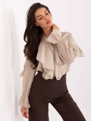 Palaidinė su raukiniais "EMMA" smėlio