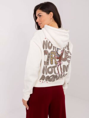 Džemperis su užrašais D10600BI02420R balta