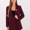 Klasikinis elegantiško stiliaus švarkas IT-MA-FL8315.85 bordo