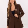 Klasikinis elegantiško stiliaus švarkas IT-MA-FL8315.85 ruda