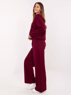 Alternative view of Džemperio ir platėjančių kelnių laisvalaikio komplektas "JOYCE" bordo