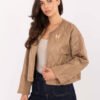 Lengva striukė su drugelio formos sage IT-KR-FL8357.82 camel