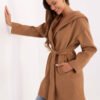 Paltas su gobtuvu IT-PL-A9587.00 camel