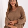 Alpakinio siūlo megztinis IT-SW-7703.70 camel