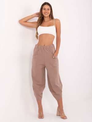 Alternative view of Laisvalaikio kelnės RV-DR-9719.86 tamsi beige