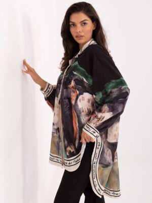 Alternative view of Laisvo modelio marškiniai "AMALFI" juoda