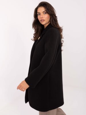 Alternative view of Standaus neperpučiamo audinio paltas IT-PL-FL8153.60 juodas