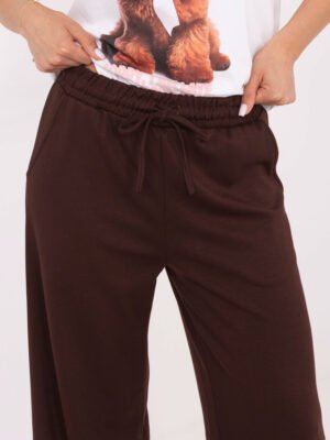 Alternative view of Sportinio stiliaus laisvalaikio kelnės "GERDA" tamsi ruda