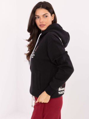 Alternative view of Džemperis su užrašais D10600BI02420R grafito