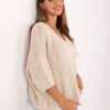 Alpakinio siūlo megztinis IT-SW-7703.70 šviesi beige