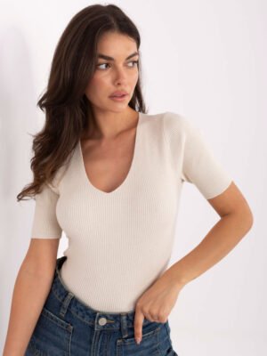 Alternative view of Tampraus audinio megztinis PM-SW-B-627.63 šviesi beige