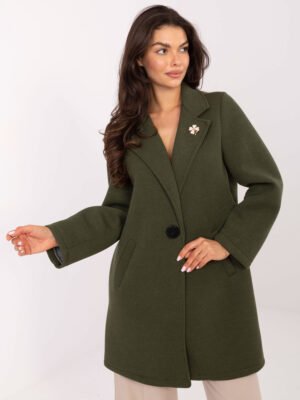 Standaus neperpučiamo audinio paltas IT-PL-FL8153.60 khaki