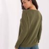 Tampraus ir švelnaus audinio megztinis su modaliu PM-SW-SY5511.78 khaki