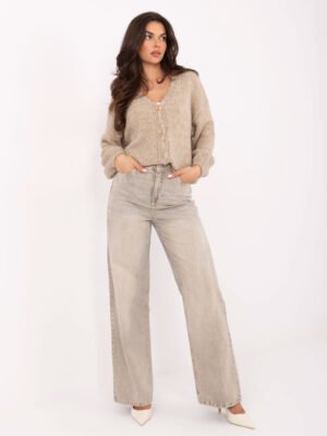 PREMIUM džinsai "SUBLEVEL COLOR 1" pilka smėlio