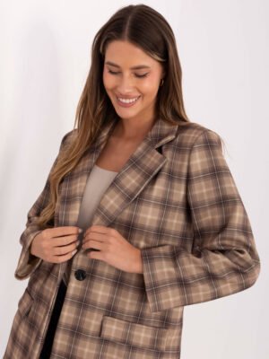 Alternative view of Oversize languotas švarkas "RENEE" smėlio