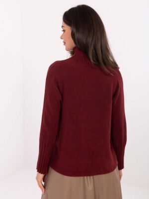 Alternative view of Megztinis aukštu kaklu IT-SW-8003.18P bordo