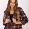 Oversize languotas švarkas "RENEE" ruda