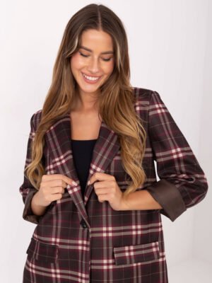 Oversize languotas švarkas "RENEE" ruda