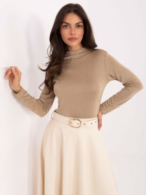 Golfas su blizgančiais dekoratyviniais taškeliais "CRISTAL" tamsi smėlio