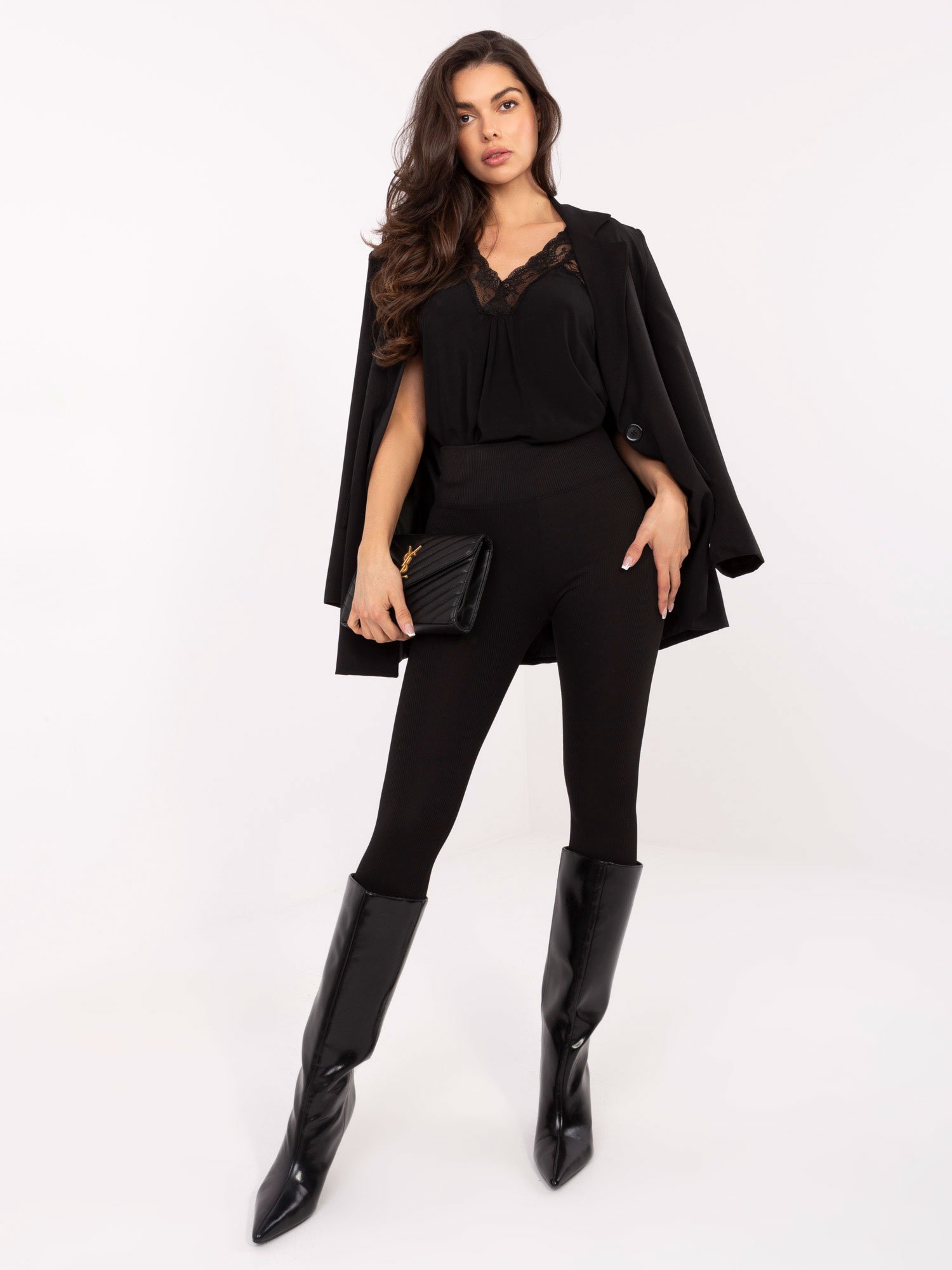 Tamprūs leginsai "SAY YES" juodi