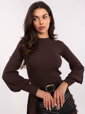 Tampraus audinio palaidinė "OLIVIA" ruda