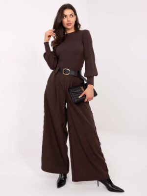 Alternative view of Tampraus audinio palaidinė "OLIVIA" ruda