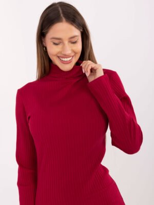 Alternative view of Tampraus audinio priglundanti suknelė "EVA BASIC" bordo