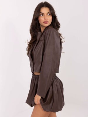 Odos imitacijos sijonas - šortai "HEIDI" rudi