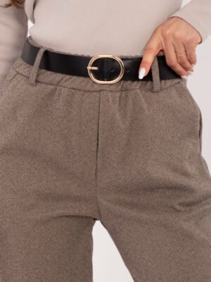 Alternative view of Cigarette stiliaus kelnės "MAJA" tamsi smėlio