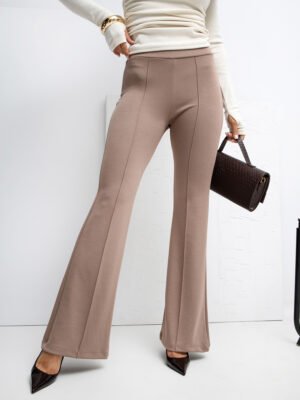 Tampraus trikotažinio audinio kelnės "MODELA" smėlio