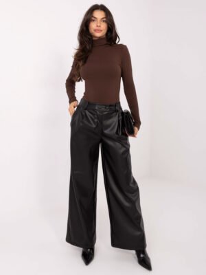 Alternative view of Medvilninė golfo tipo palaidinė “Pari” tamsi ruda