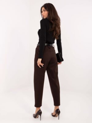Alternative view of Cigarette stiliaus kelnės "MAJA" tamsi ruda